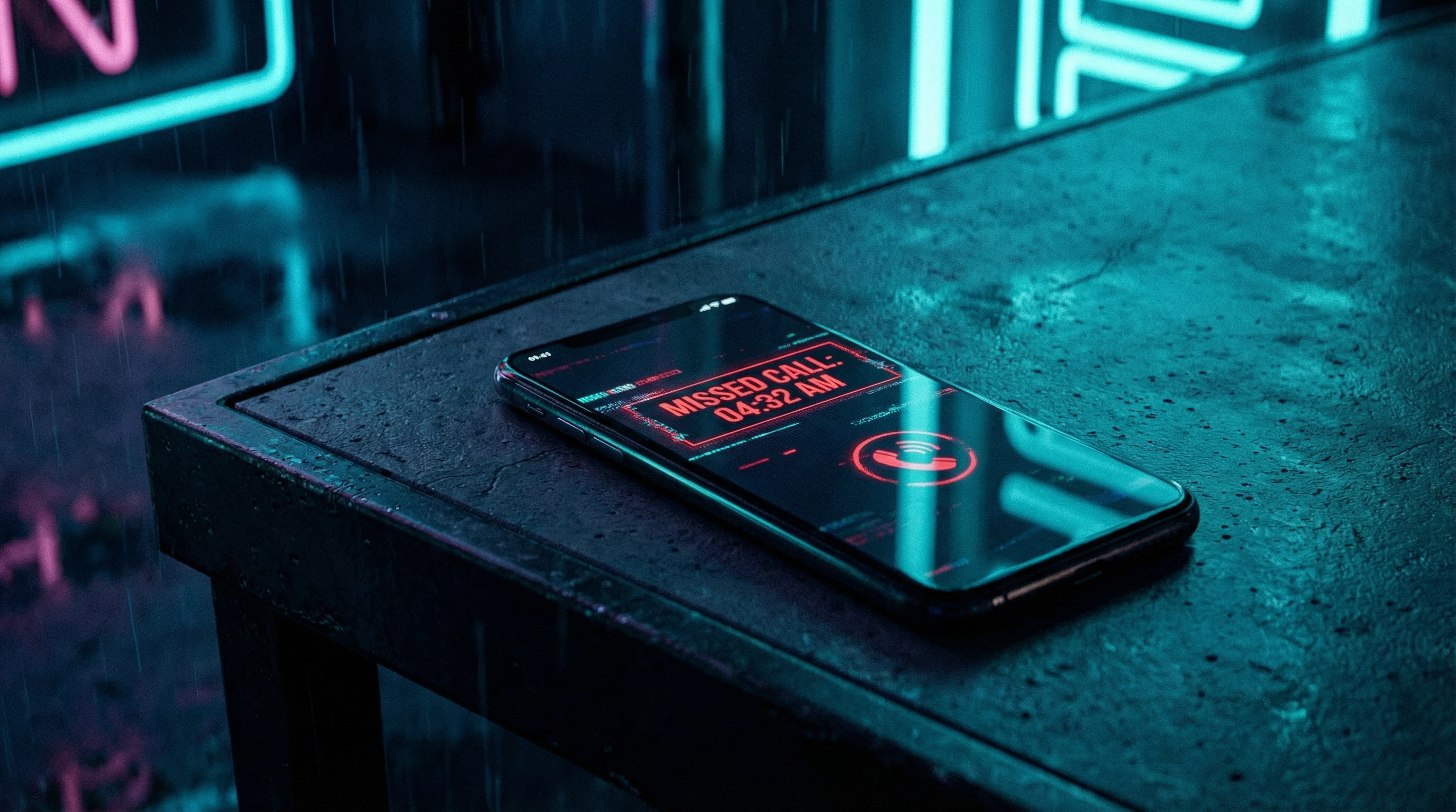 Missed call notification on smartphone